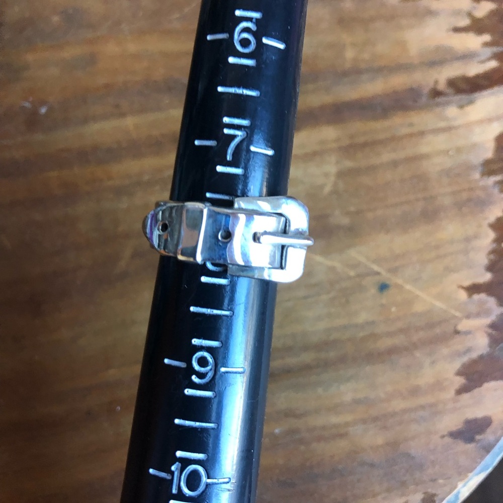 Sterling Silver Buckle Ring - Picture 6 of 16